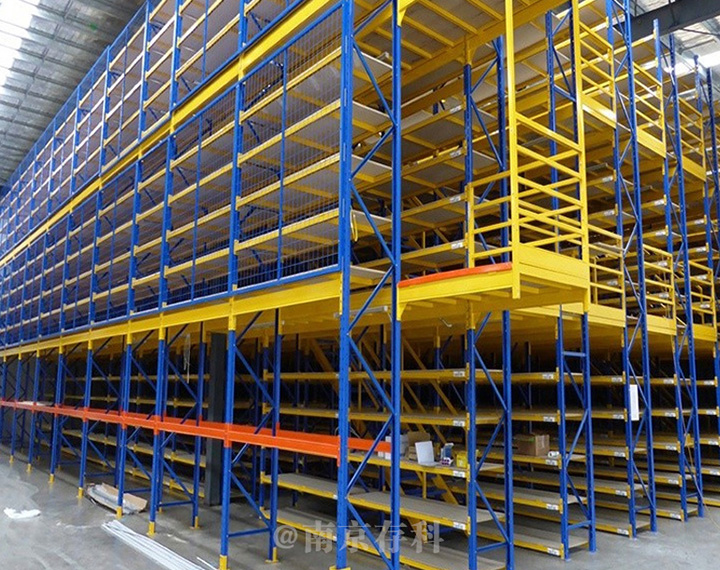 存科 阁楼式钢平台厂房仓库隔层CK-GL-20高位多层楼梯货架